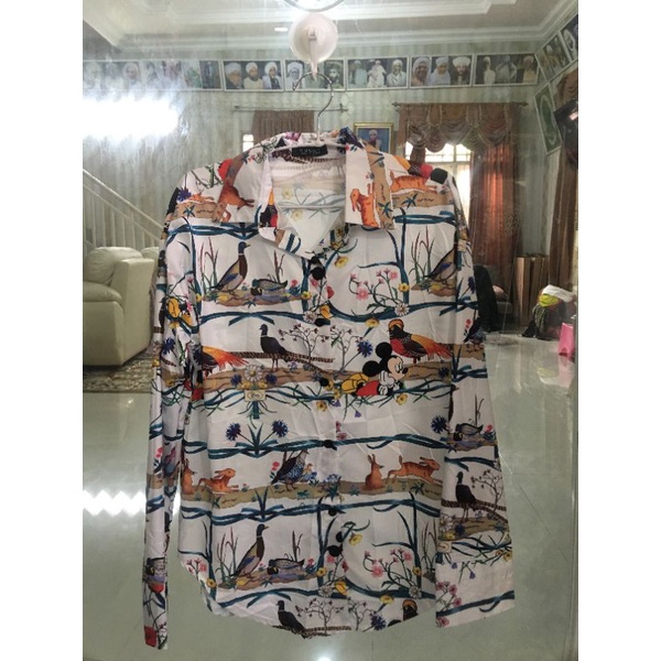 Kemeja Micky Mouse / Baju Atasan Kekinian Brand GUCCI