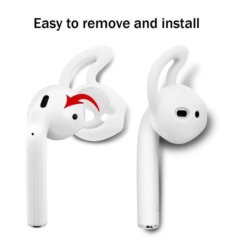 [Harga Grosir]1 Pasang Cover Earbuds Earphone In-Ear Universal Bahan Silikon Anti Slip Tahan Lama/Hot Sale