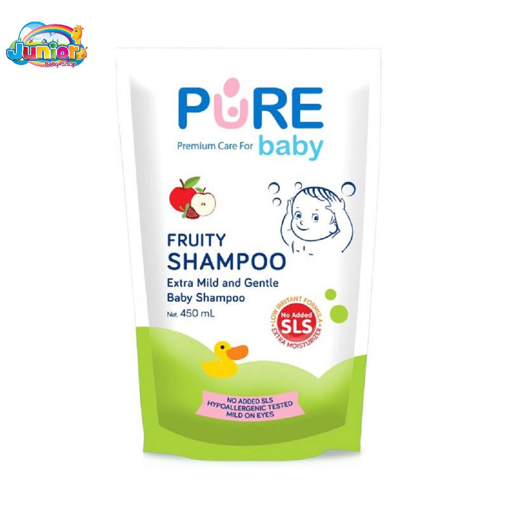 Pure Baby Fruity Shampoo 450ml Refill - Shampo Bayi