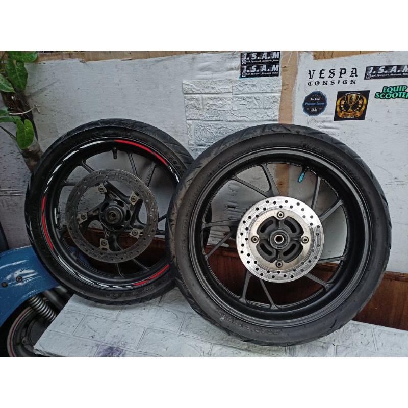 Velg original cb 150 r cbr 150r New facelift face lift ori copotan standar fullsystem fullset tingga