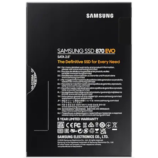 SAMSUNG SSD 870 EVO 500GB / 2.5&quot; SATA / 870 EVO SSD / 5 years warranty