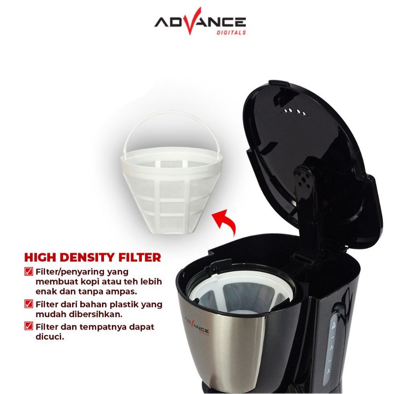 COFFEE MAKER / Mesin pembuat Kopi ADVANCE CM-208A 0.6 L