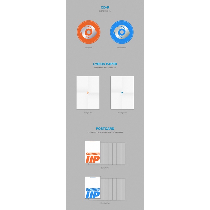 TEMPEST - 2nd Mini Album SHINING UP (online POB)