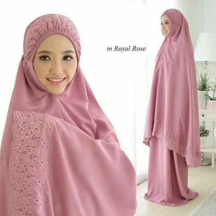 mukena khadijah katun renda kerancang