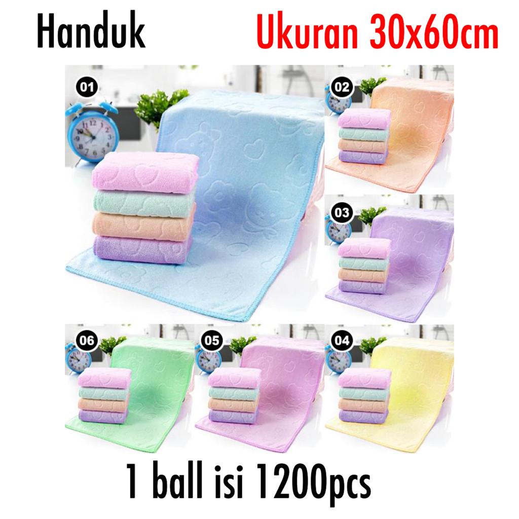 Rc Handuk Muka / Lap Muka / Lap tangan MOTIF bahan microfiber 30x30 cm