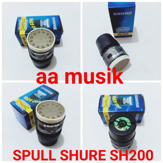 SPULL MIC KABEL DAN WIRELESS SHURE SH200