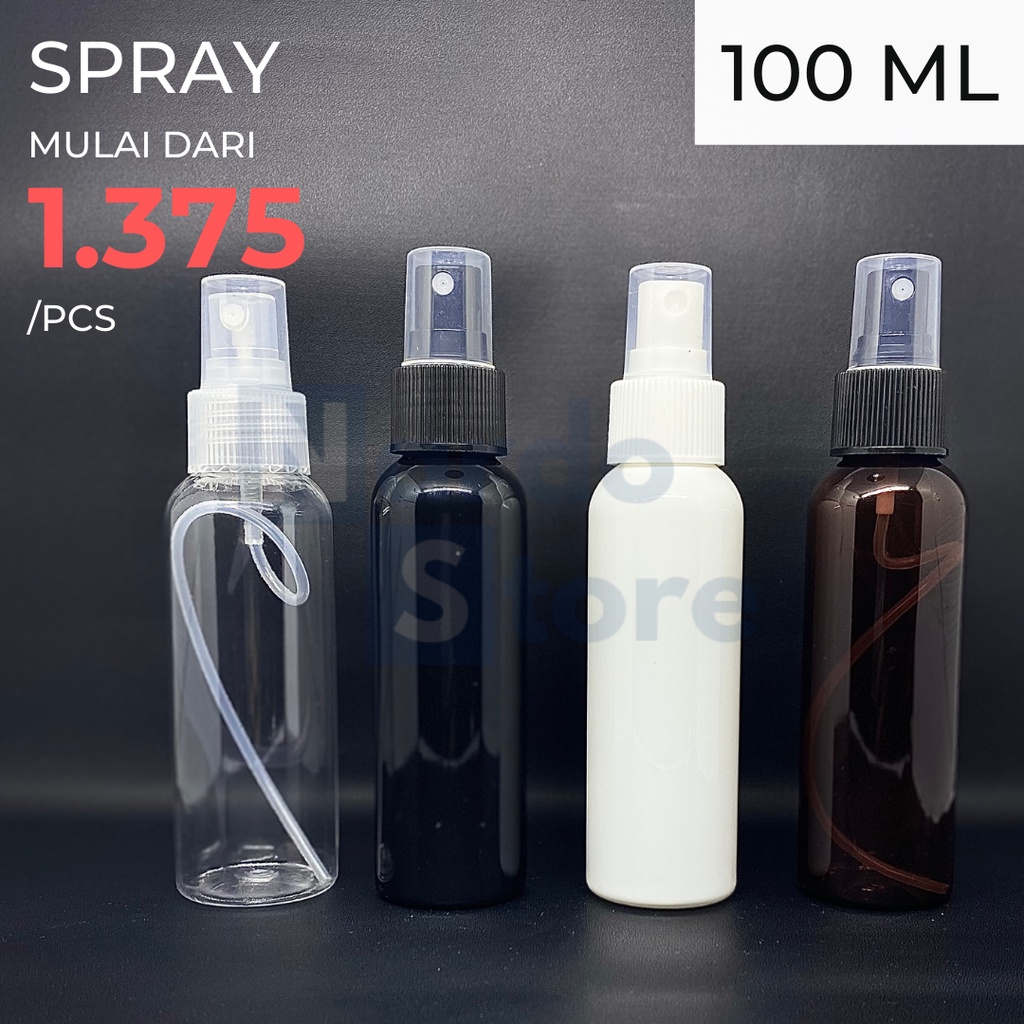 Botol spray PET 100ml hand sanitizer , facemist, parfum