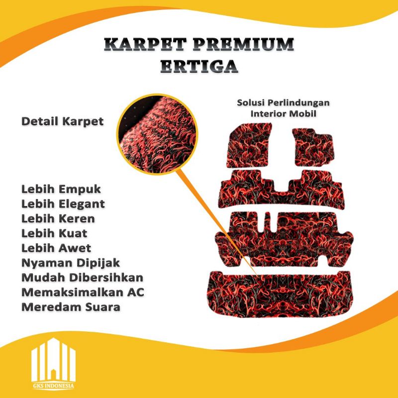 PRESTIGE KARPET MOBIL PREMIUM SUZUKI ERTIGA OLD FULL BAGASI