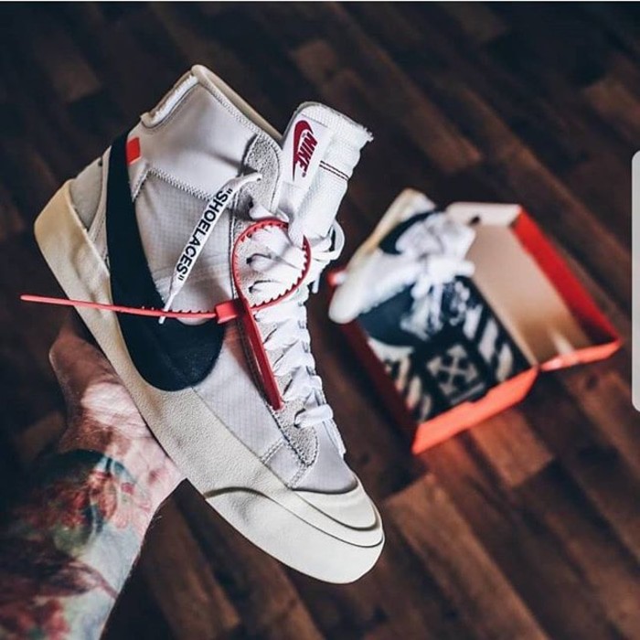 Promo Nike  Blazer Mid x Off White Un Authorized Original 