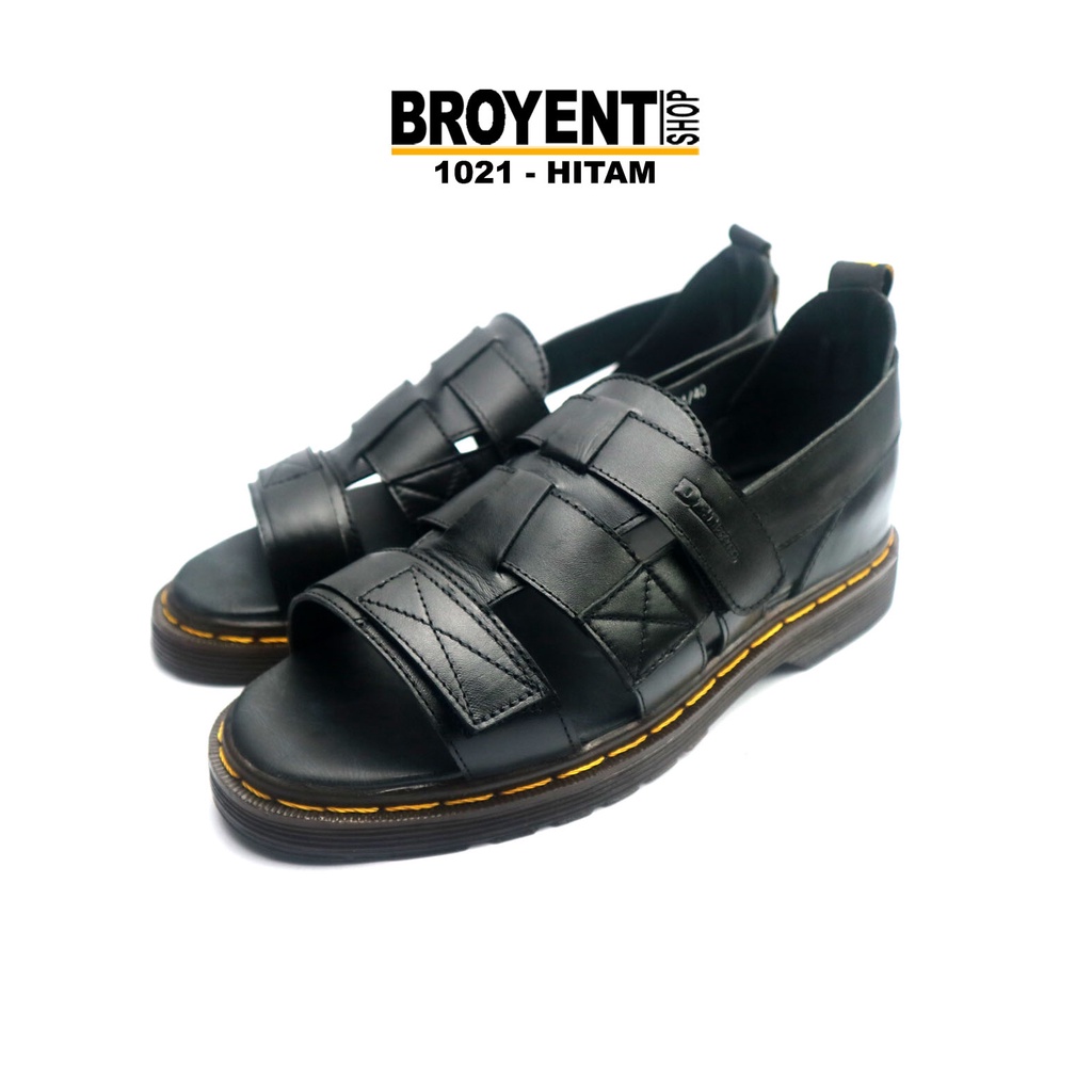 Sepatu Sandal Unisex Casual Kulit Asli like Docmart 1021