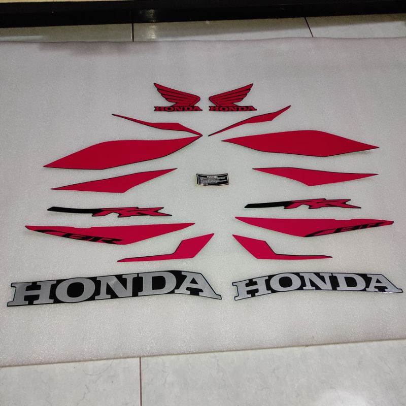 Stiker stripping striping decal graphic Honda CBR250RR CBR 250 RR 2016 2017 2018 Hitam doff K64 ori 
