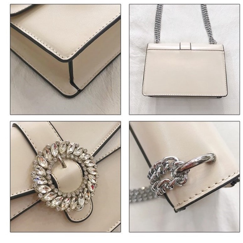 MB Gratis Ongkir (COD) ZN5455 Tas Bahu Wanita Tali Rantai Tas Selempang Perempuan Dewasa Korean Style Import Korea 5455