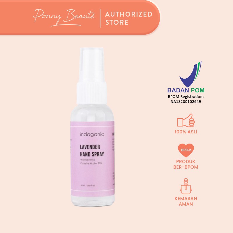 Indoganic Lavender Hand Spray - 50ml