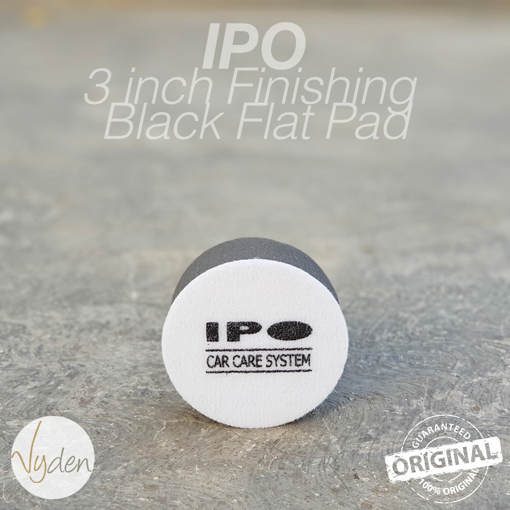 IPO Black Finishing Pad 3 inch Flat Wax Sealant Busa Mesin Poles Mobil MURAH