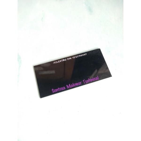 DIN 10 / 11 Kaca Las Welding Glass Hitam Black Bening Putih Din10 Din11