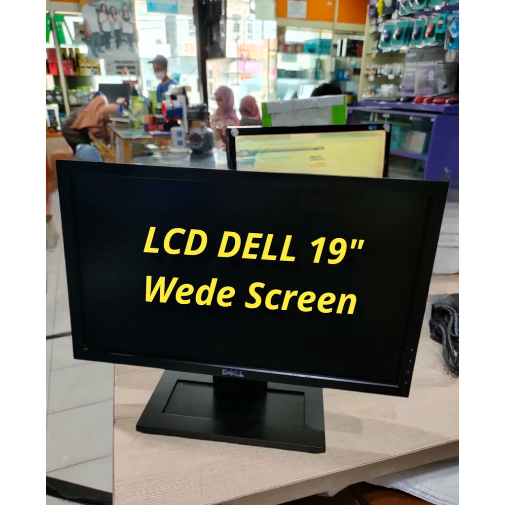 MONITOR Dell 19 inch wide Mulus jernih