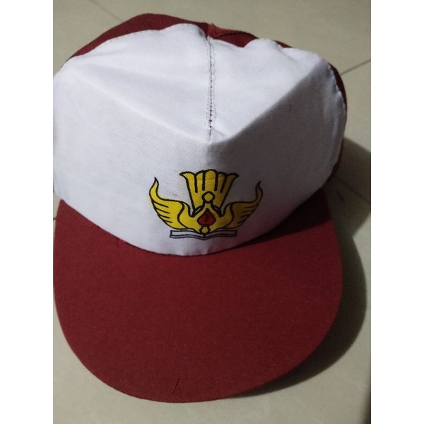 Topi sekolah murah SD (sablon)