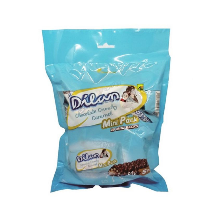 

Dilan Chocolate Crunchy Caramel isi 25 Mini Pack