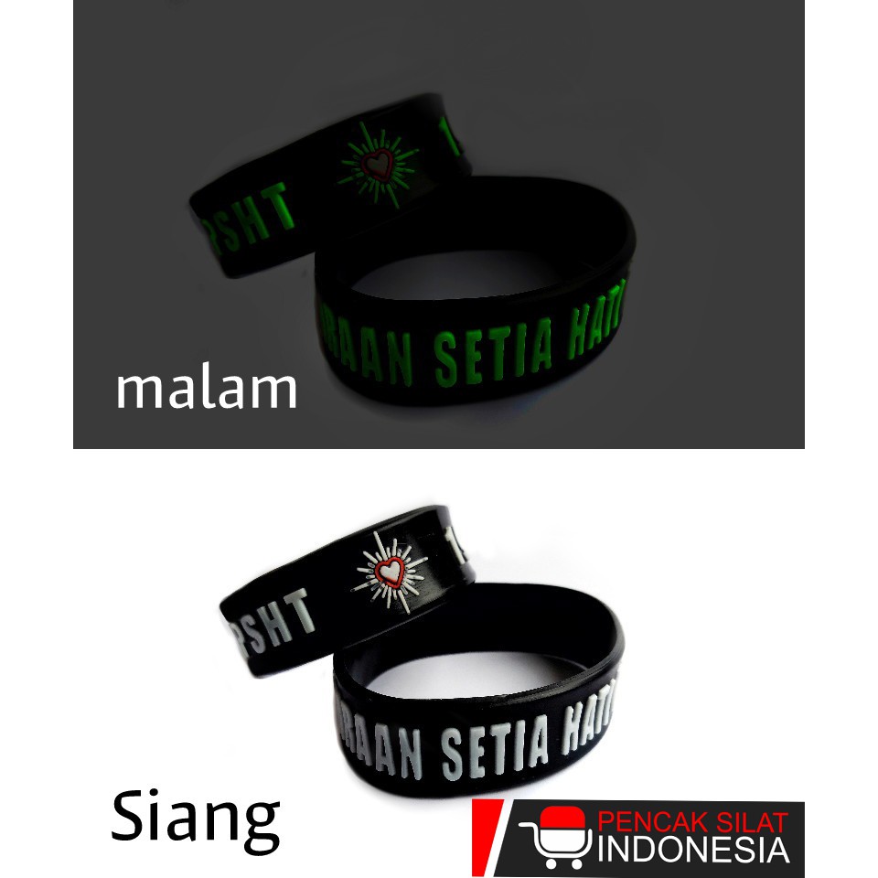 GELANG PSHT GELANG WANITA  GELANG KARET PRIA GELANG NAMA GELANG MENYALA GELANG LUCU GELANG KEREN