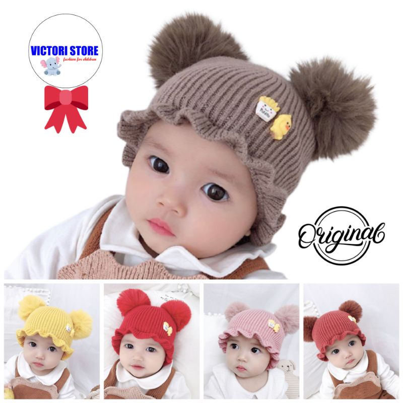 Topi Rajut POM POTATO Bayi Balita model Kupluk bayi