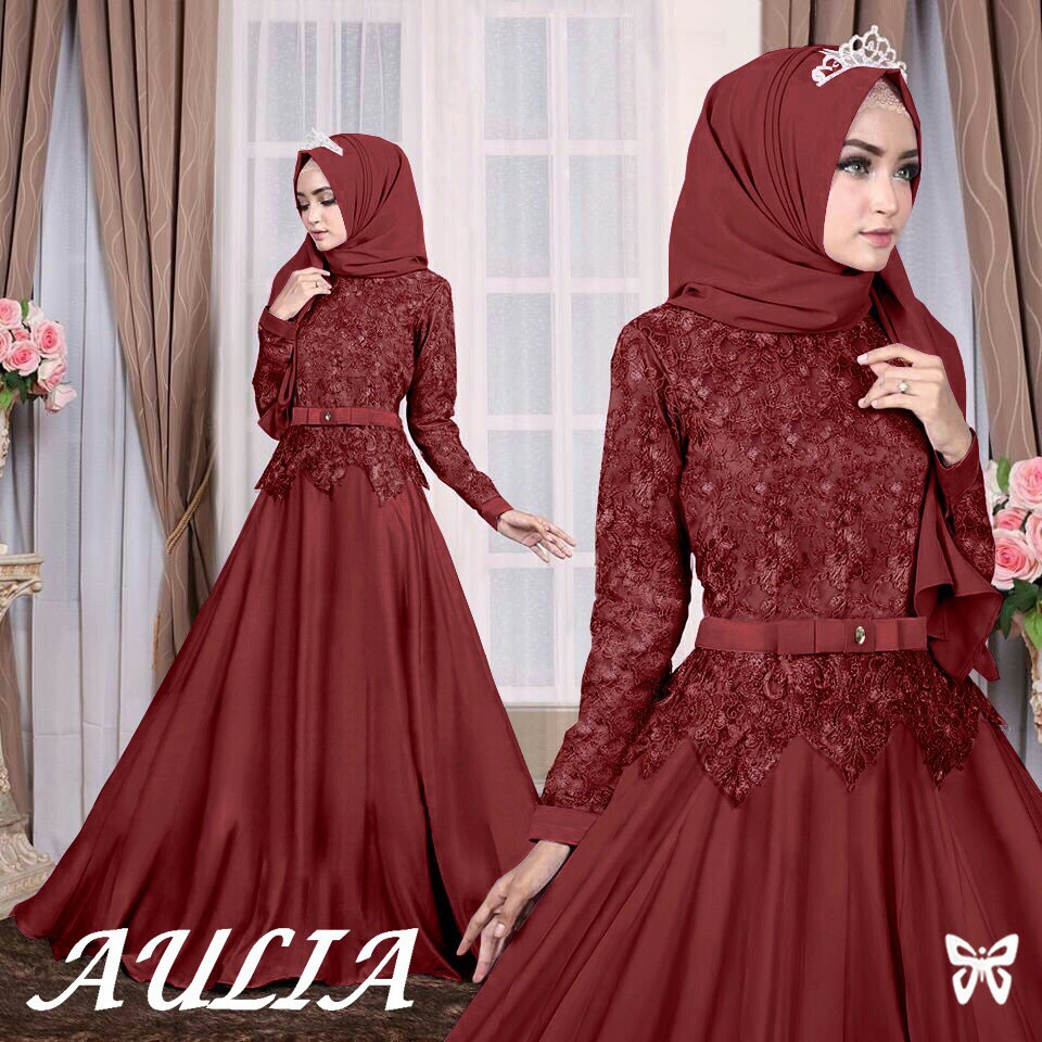 Baju Gamis Wanita Muslim Aulia Hijab
