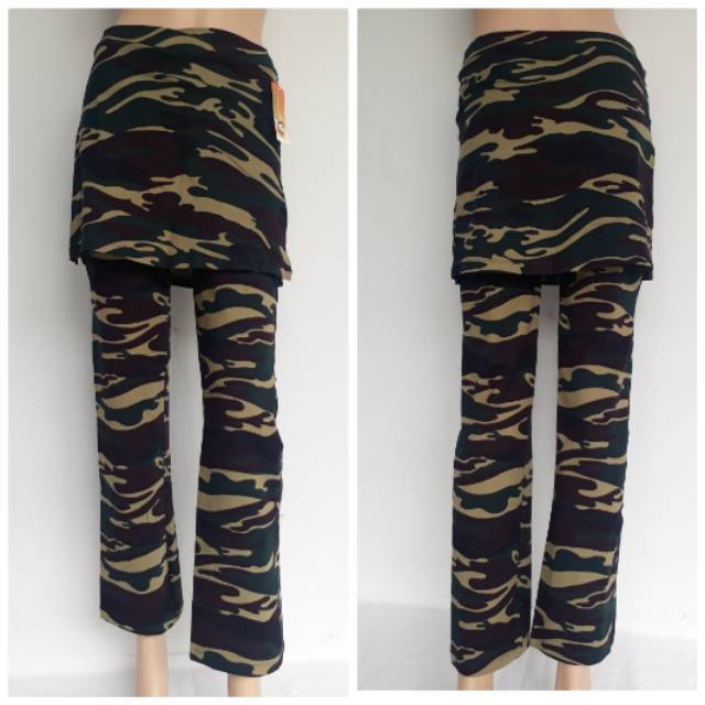 Celana Senam Rok Loreng