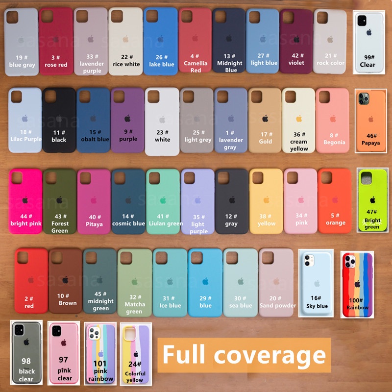 Full covered High quality iPhone 12 13 13 Pro Max 12Pro Max 11 11Pro Max Xs Max Xr 7P 8P 78 6SP 6S Real Liquid Silicone  iphone case-4