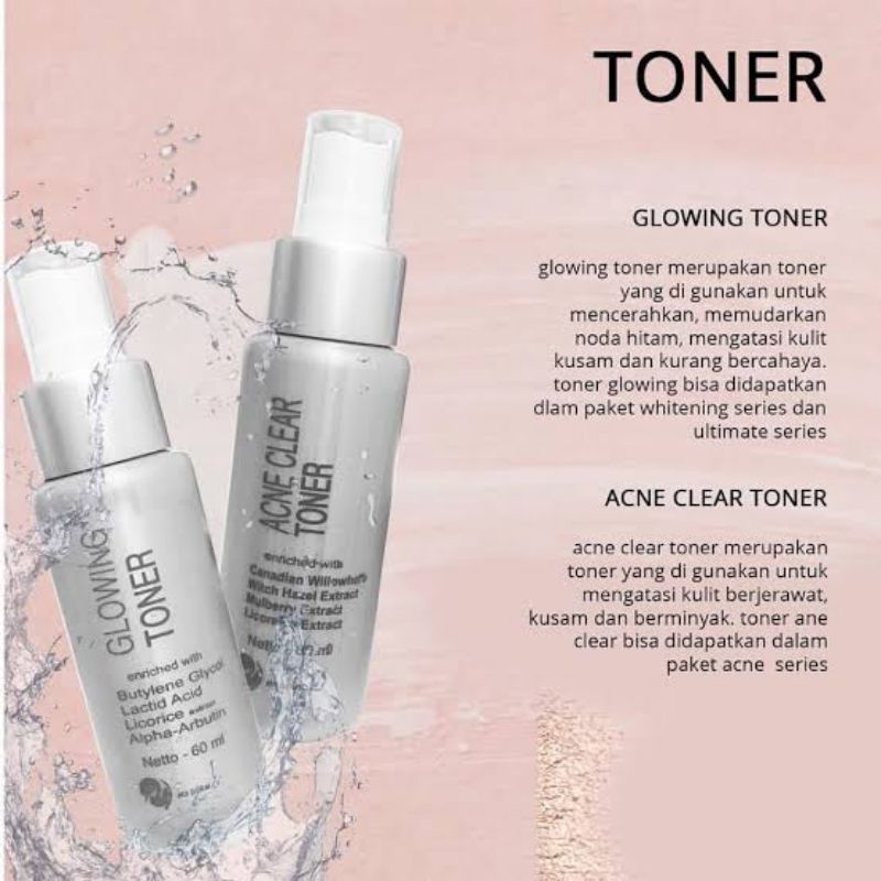 MS GLOW TONER GLOWING / MS GLOW TONER ACNE