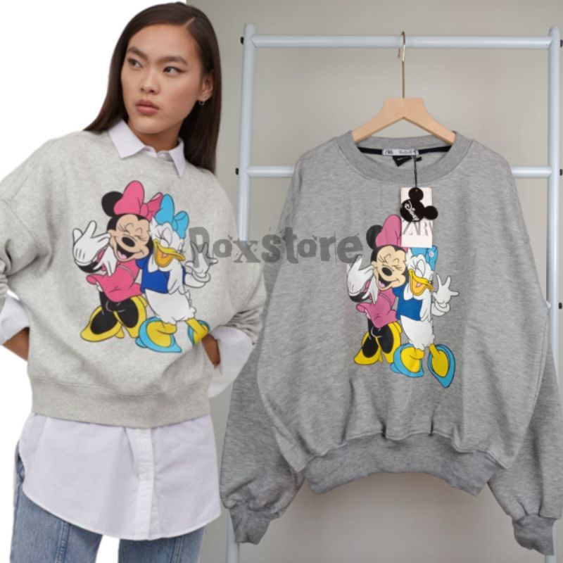 Sweater crop oversize / switer wanita / Crewneck wanita / CN wanita / sweater croptop wanita / sweat