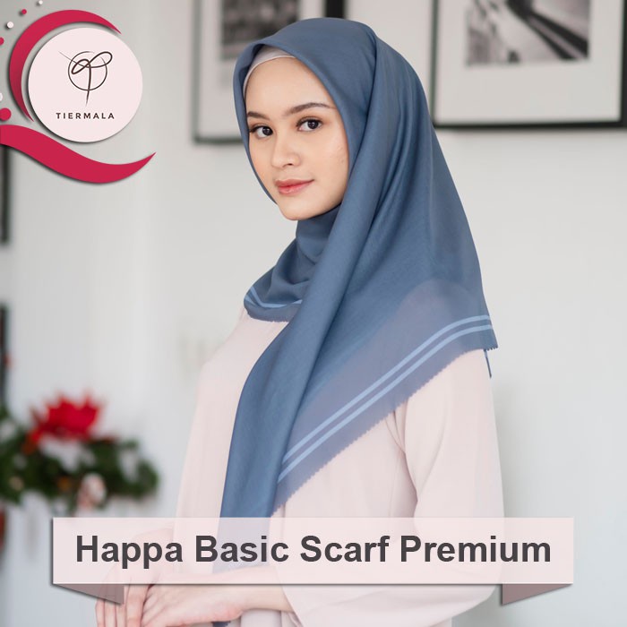 Tiermala Hijab Segi Empat Happa Basic Premium Scarf
