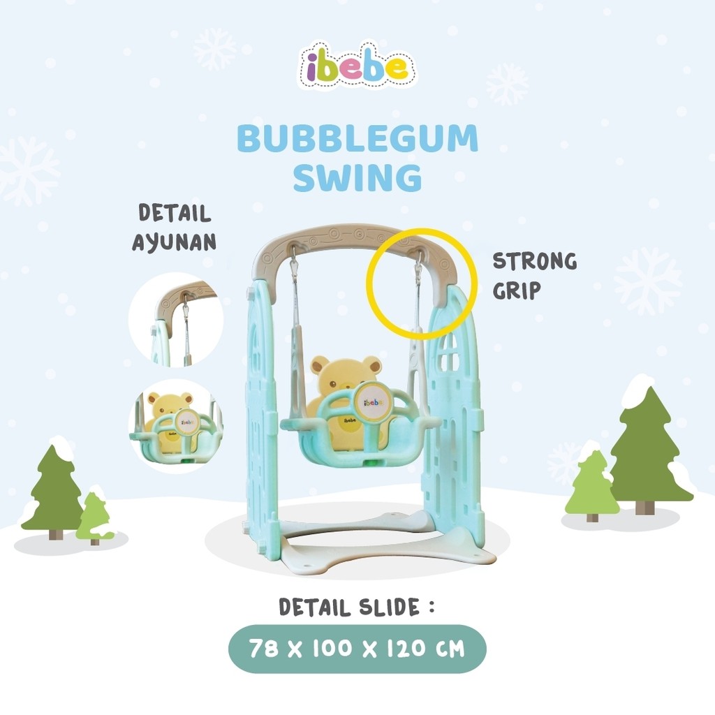 IBEBE BUBBLEGUM SLIDE SWING MAINAN PEROSOTAN ANAK