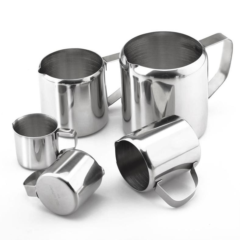 DROHOEY Gelas Pitcher Kopi Espresso Latte Art Stainless Steel 10 Oz - S06HG - Silver