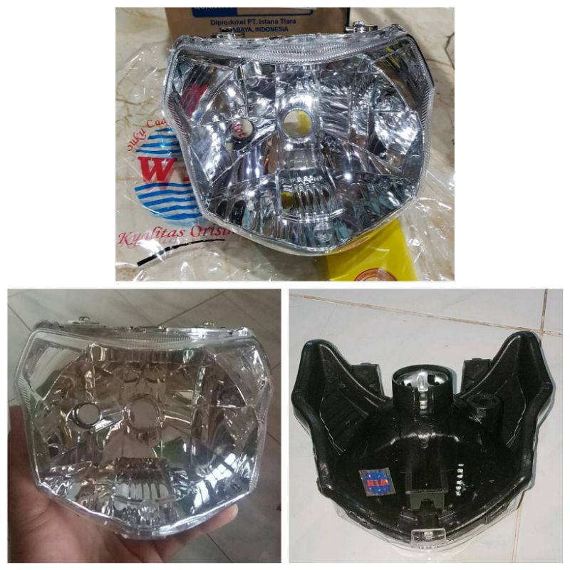 Reflektor headlamp mika lampu depan vega zr 2009-2011 assy win