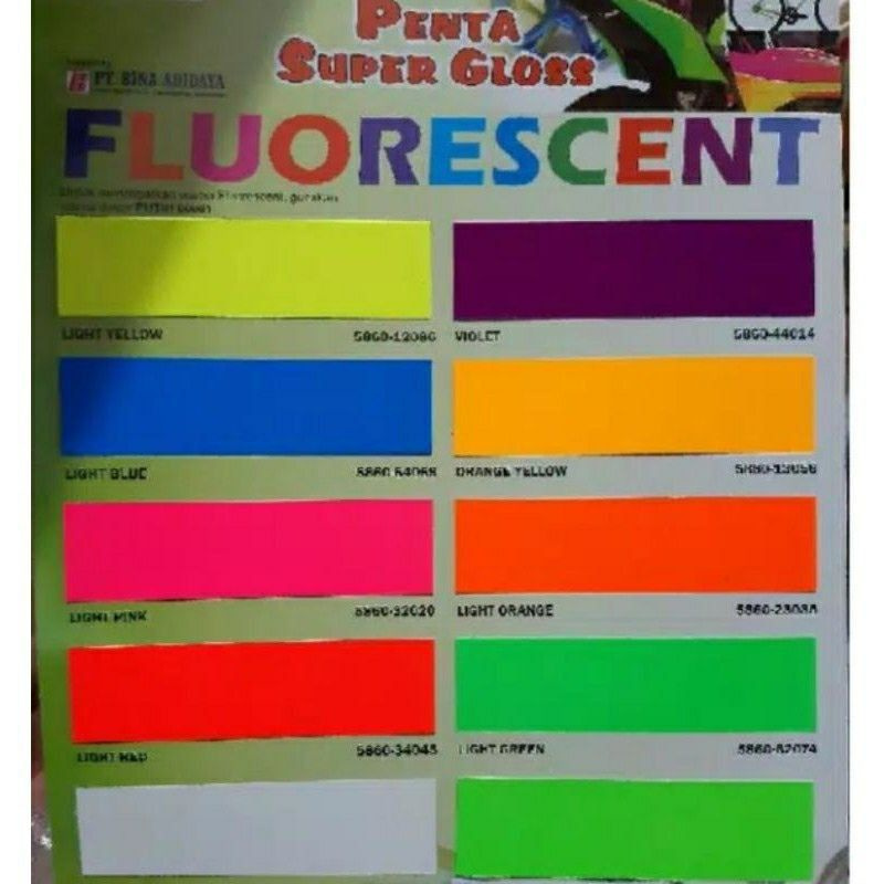 CAT PENTA FLUORESCENT / STABILO  HIJAU &amp; KUNING &amp; MERAH &amp; ORANGE &amp; BIRU &amp; VIOLET &amp; DLL 200 GRAM