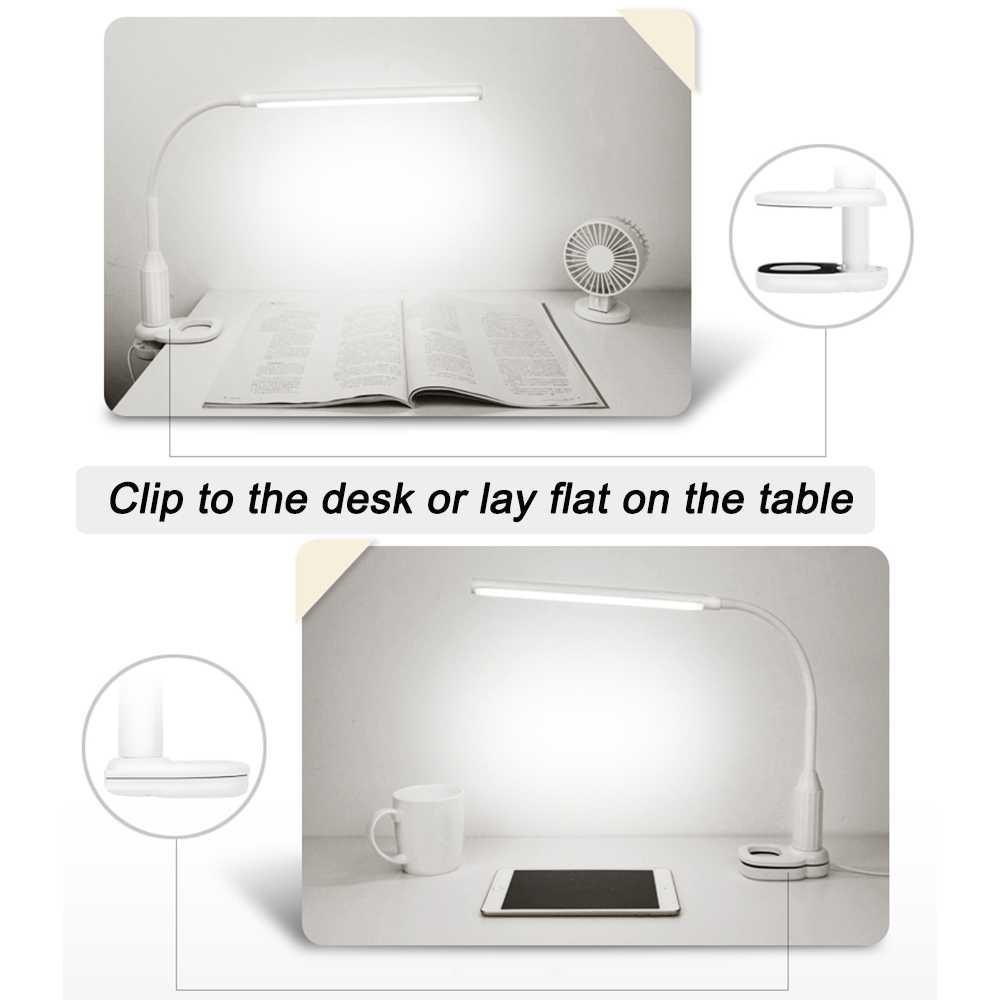 Lampu Meja LED Eye Protection Desk Lamp Clip 24 LED 5W - L1515W ( Mughnii )