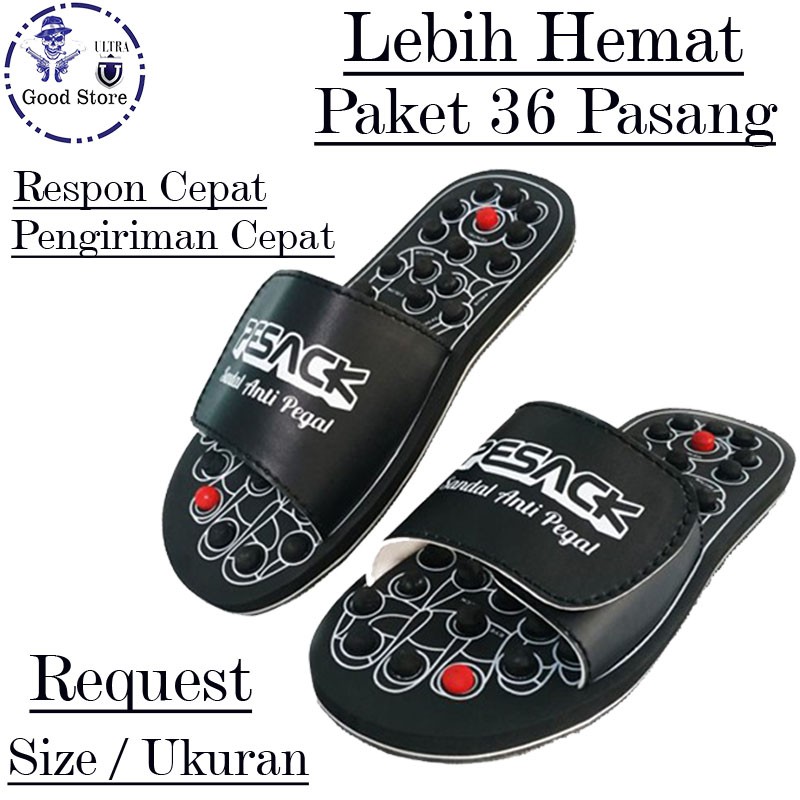 Paket Hemat 36 Pasang Sandal Rematik / Sandal Selop Rematik / Sandal kesehatan / Sandal Rematik