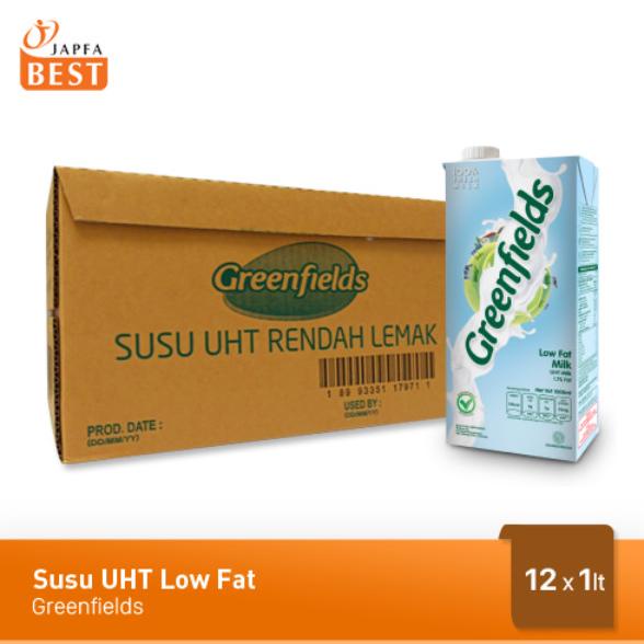 

(BISA COD) Susu UHT Low Fat Greenfields [12 Pcs x 1 Liter] LIMITED EDITION Kode 1252
