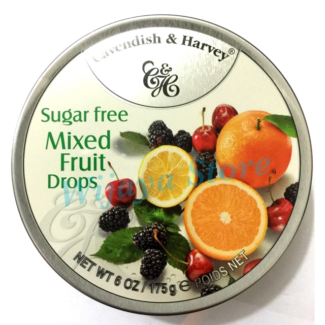 Permen Cavendish &amp; Harvey Sugar Free Mixed Fruit Drops