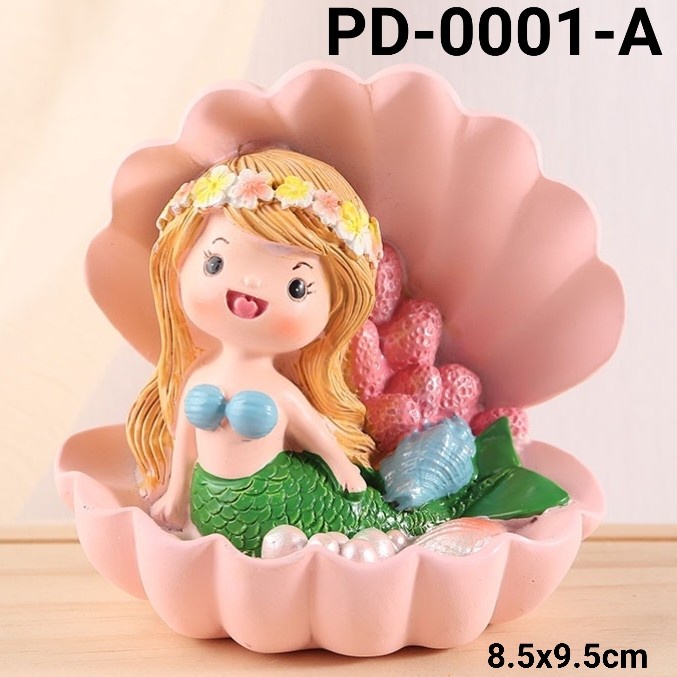 

GR-PD-0001 CAKE TOPPER HIASAN KUE PUTRI IKAN DUYUNG MERMAID KERANG BEST SELLER