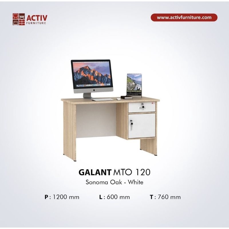 Meja Kerja Activ Galant MTO 120