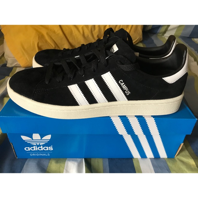 adidas campus black leather