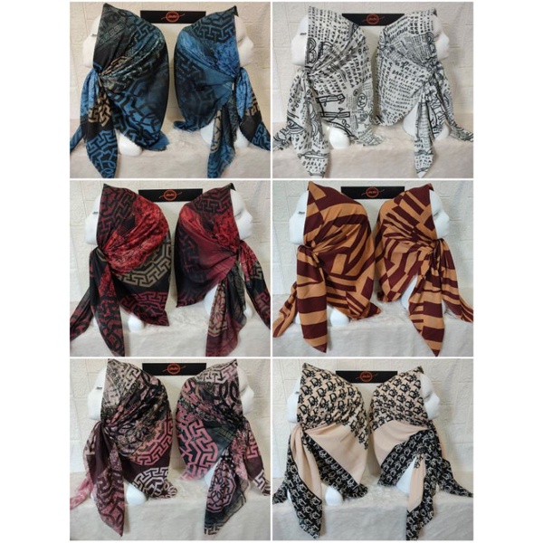 Hijab Segi Empat Motif by Denay MM