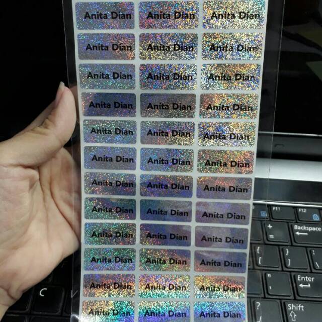 

120pcs label nama / sticker nama polos / sticker label nama motif polos