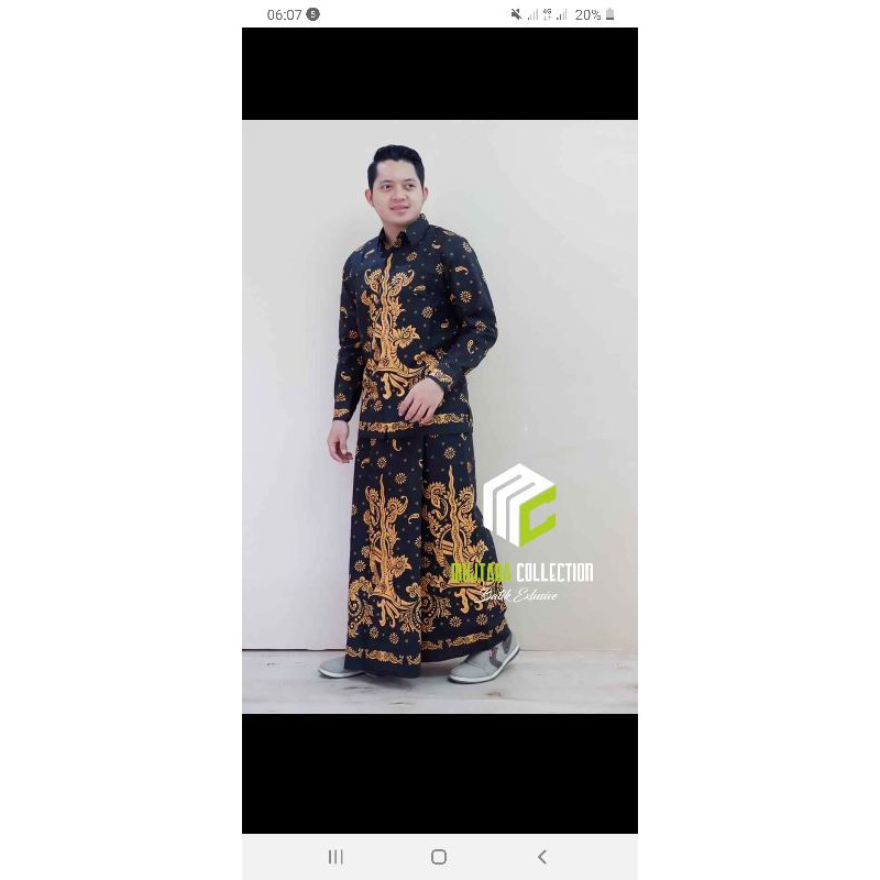 stelan baju n sarung batik