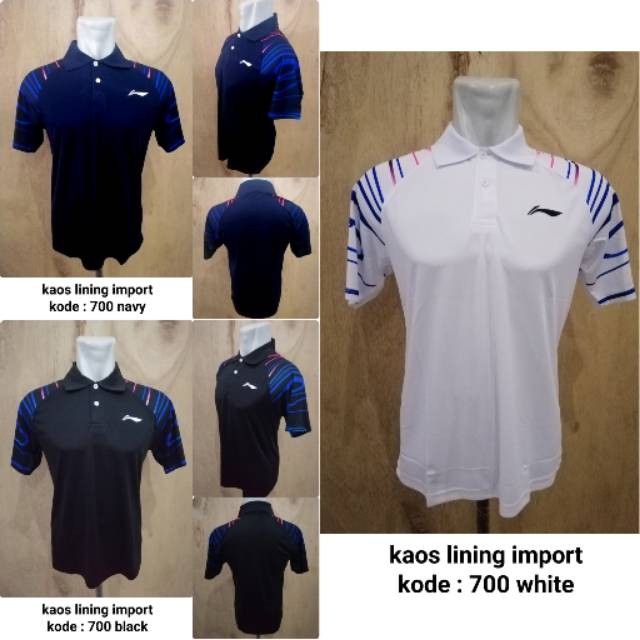 Berkualitas  Baju badminton Lining 700 kaos badminton lining baju lining import