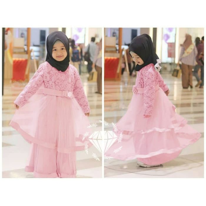 MAXY MSULIM ANAK PEREMPUAN / GAMIS ANAK ARIANNA TILE / SETELAN MUSLIM