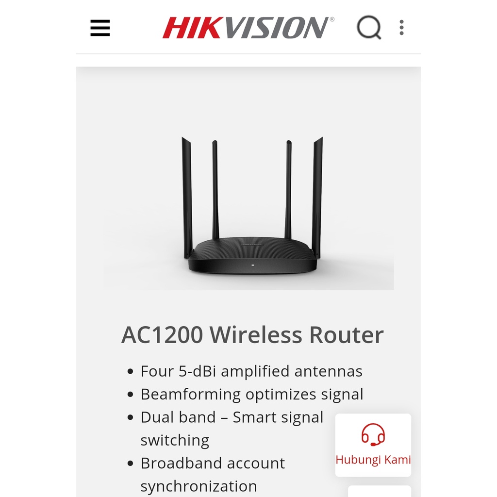 Router Wireless Hikvision DS-3WR12C