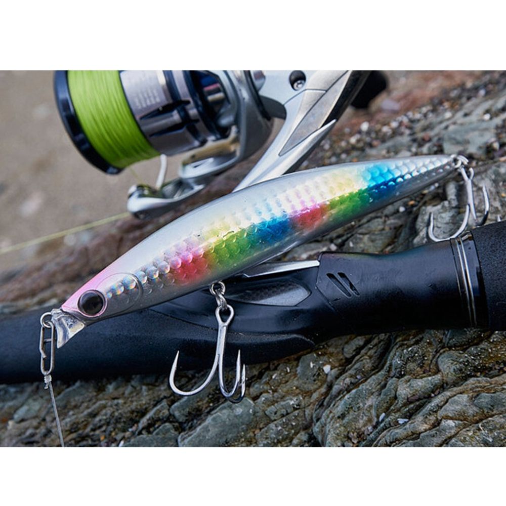 Umpan Pancing Bentuk Ikan Kecil Ukuran 98mm 13g Untuk Musim Dingin