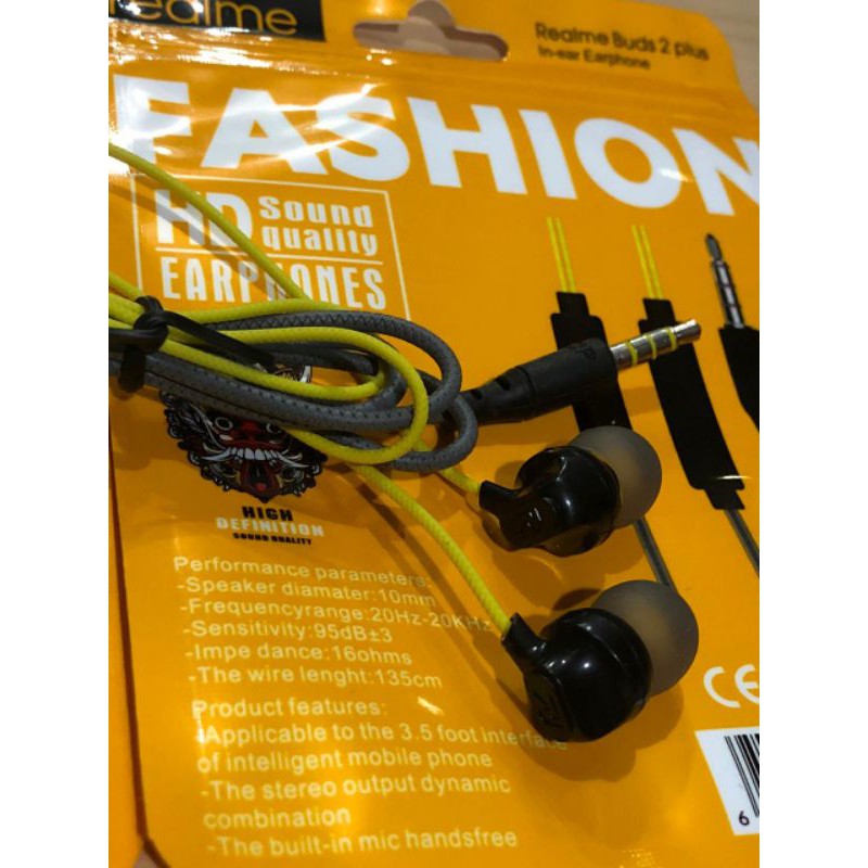 HEADSET REALME BUDS 002+ EXTRA BASS HD QUALITY SOUND KUALITAS SUARA MANTAP