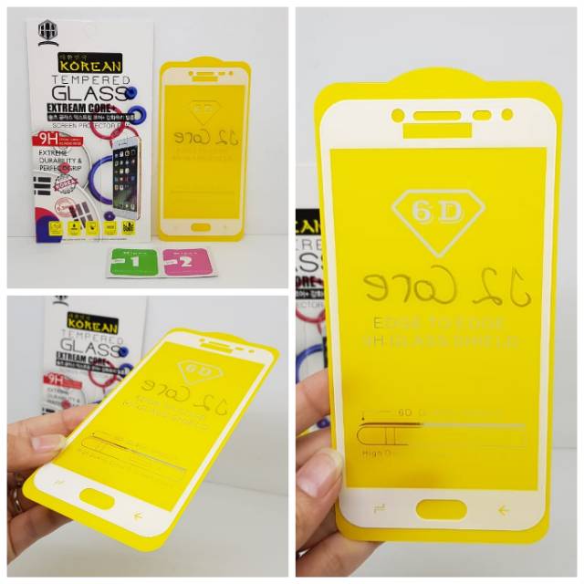 KOREAN Tempered Glass Samsung J2 Core 5.0&quot; TG 5D Samsung J260 FULL SCREEN Anti Gores Kaca FULL GLUE